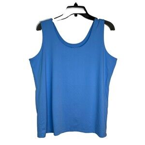 Chicos Serene Blue Tank Shell Blouse Top sz 3 / 16 XL (15)